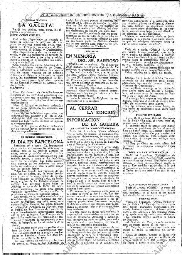 ABC MADRID 16-10-1916 página 16