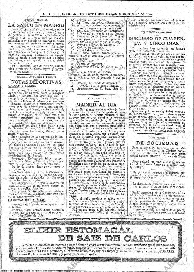 ABC MADRID 16-10-1916 página 20