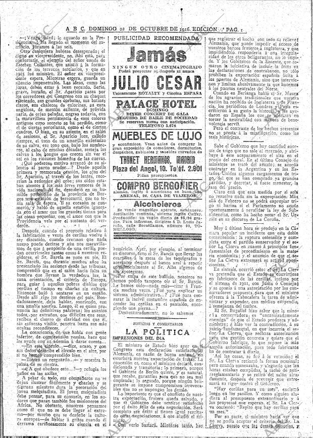 ABC MADRID 22-10-1916 página 14