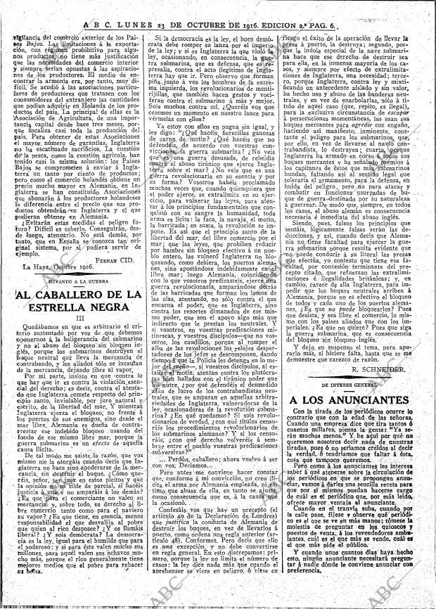 ABC MADRID 23-10-1916 página 6