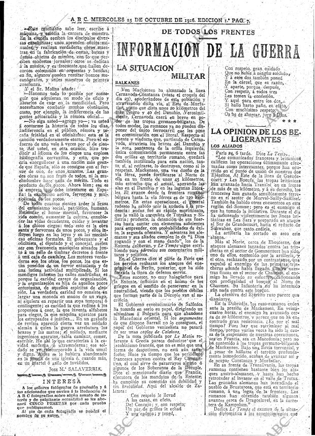 ABC MADRID 25-10-1916 página 7