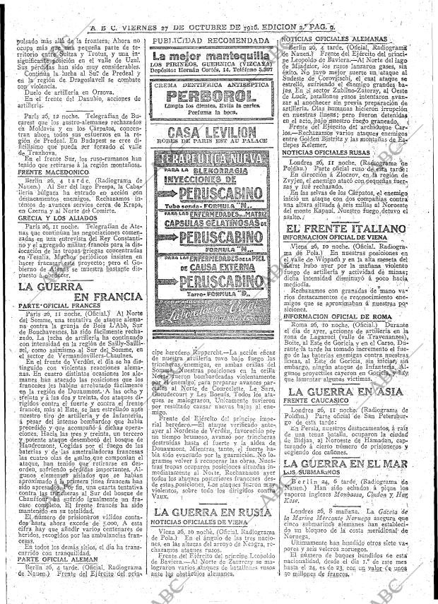 ABC MADRID 27-10-1916 página 9