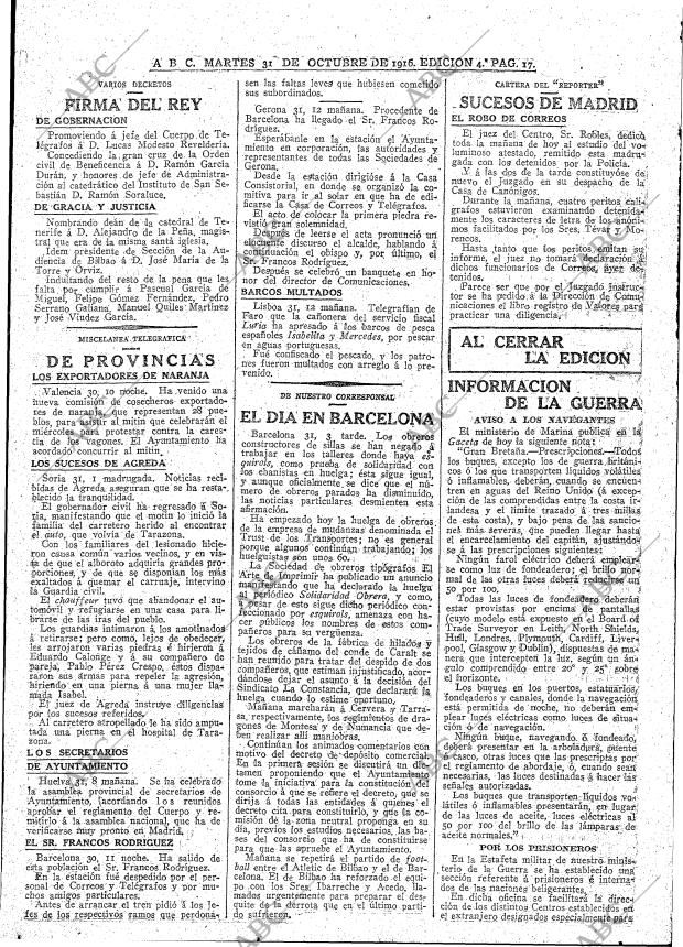 ABC MADRID 31-10-1916 página 17