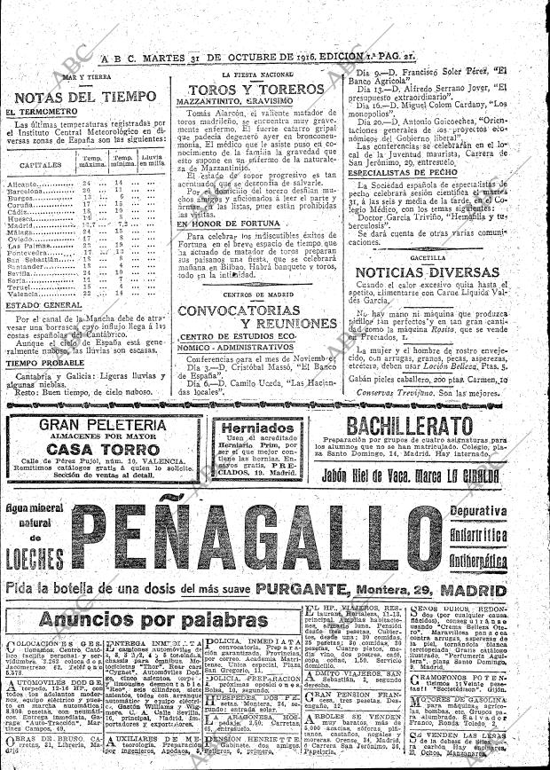 ABC MADRID 31-10-1916 página 21