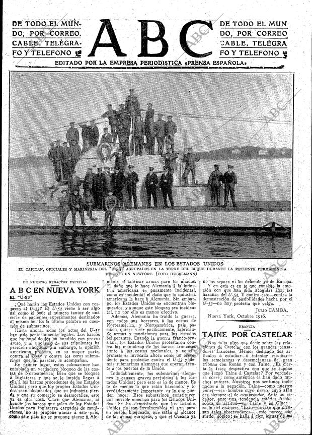 ABC MADRID 31-10-1916 página 3