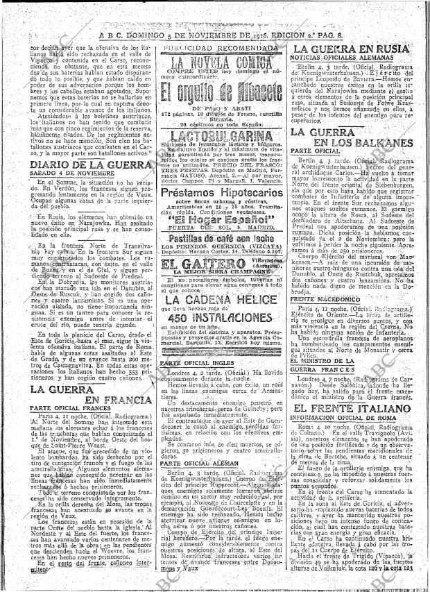 ABC MADRID 05-11-1916 página 8