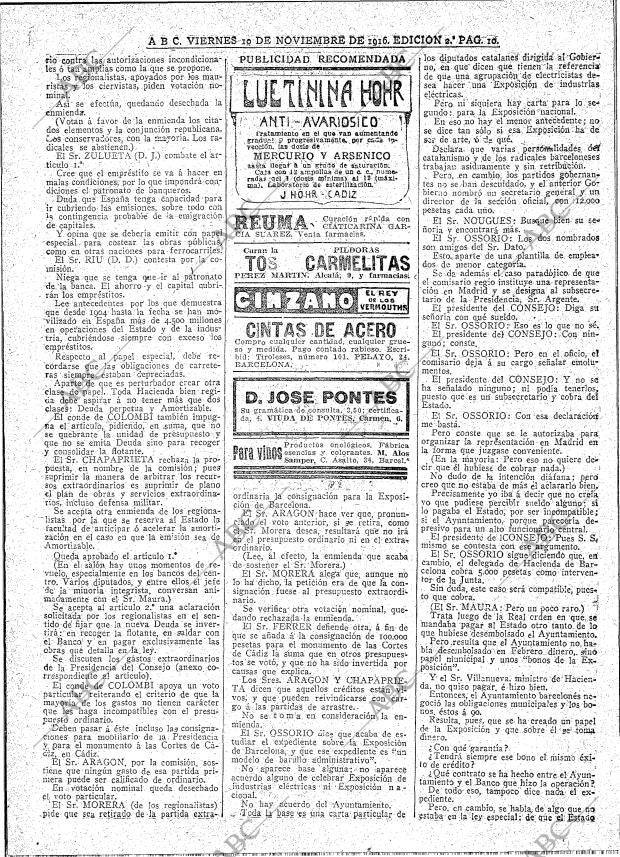 ABC MADRID 10-11-1916 página 10