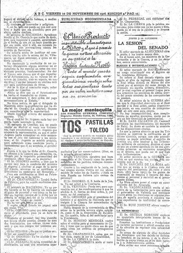 ABC MADRID 10-11-1916 página 11