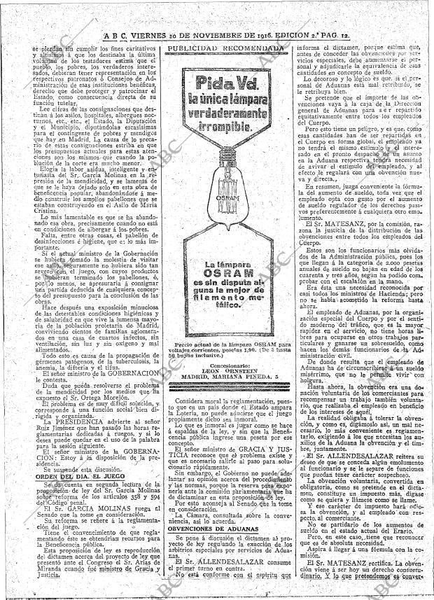 ABC MADRID 10-11-1916 página 12