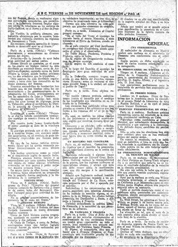 ABC MADRID 10-11-1916 página 18
