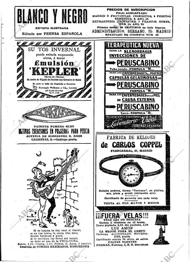 BLANCO Y NEGRO MADRID 12-11-1916 página 2