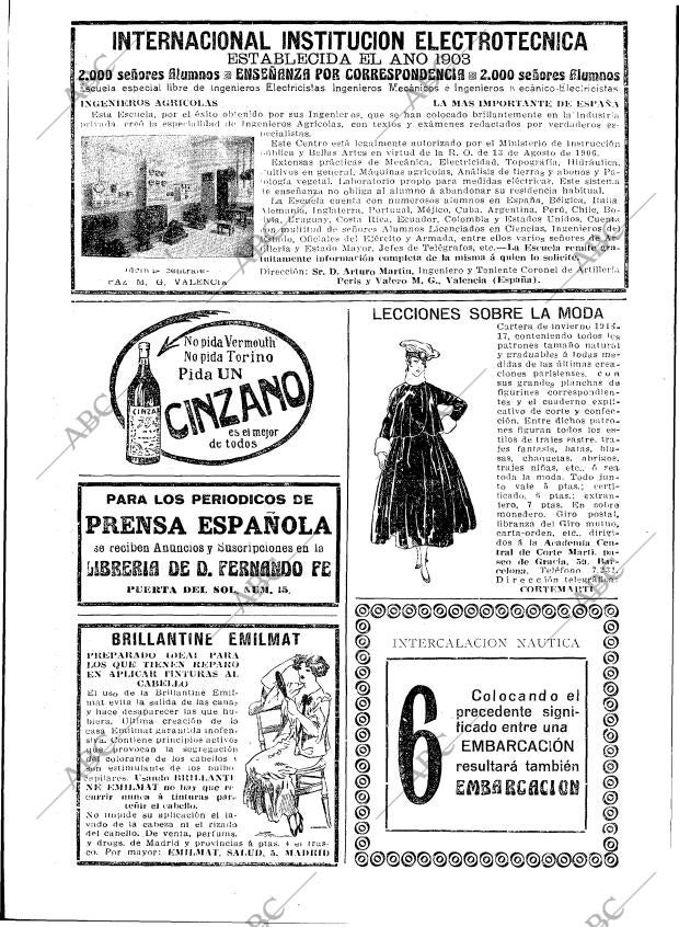 BLANCO Y NEGRO MADRID 12-11-1916 página 38