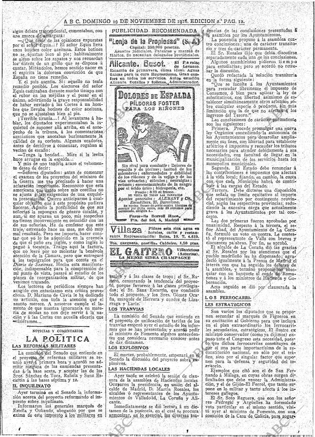 ABC MADRID 19-11-1916 página 12