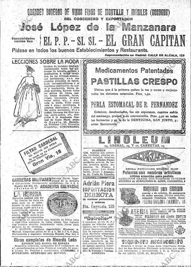 ABC MADRID 19-11-1916 página 20