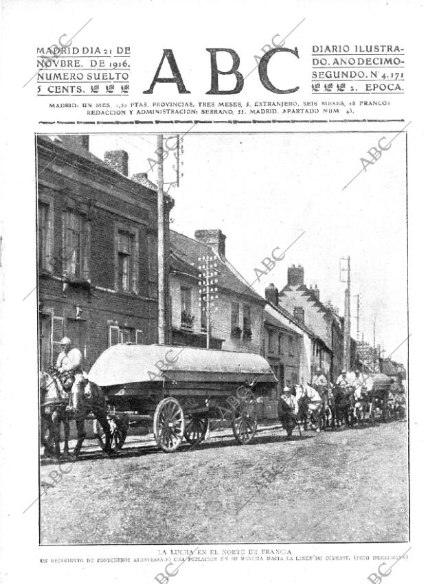 ABC MADRID 21-11-1916 página 1