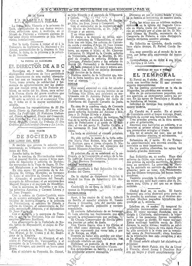 ABC MADRID 21-11-1916 página 17