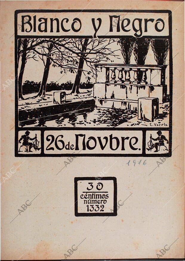 BLANCO Y NEGRO MADRID 26-11-1916 página 1