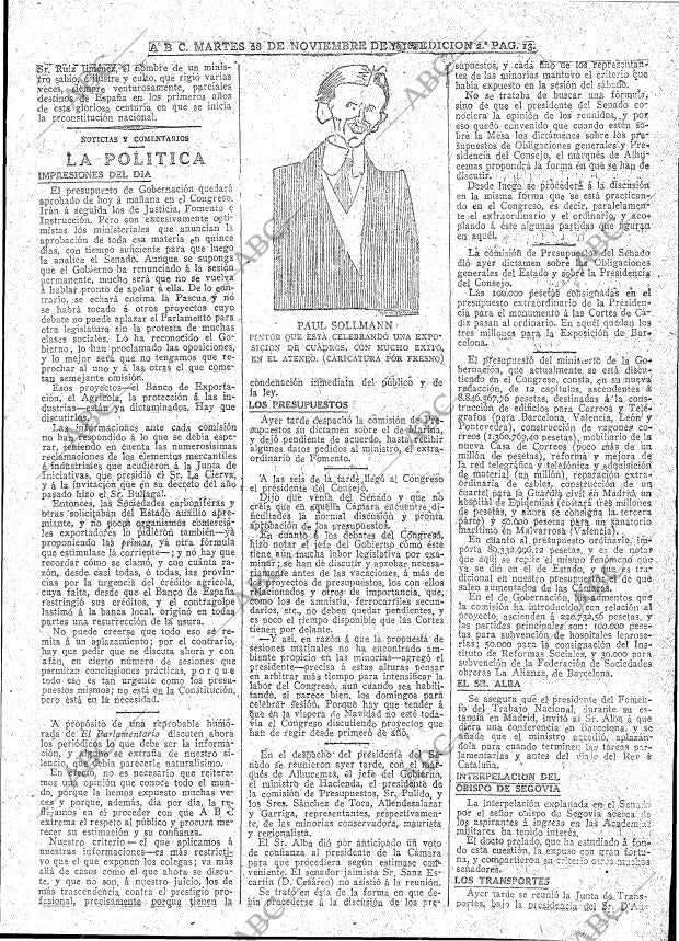 ABC MADRID 28-11-1916 página 13