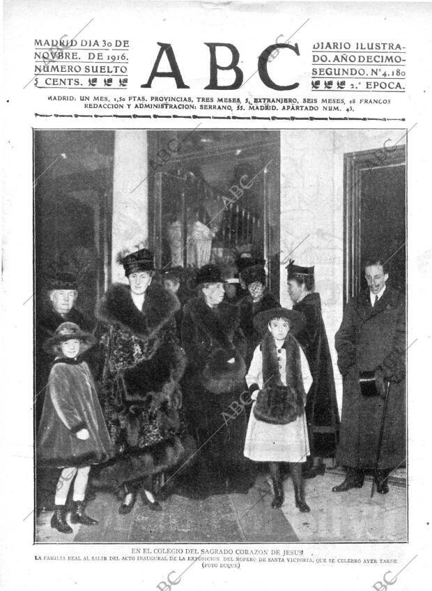 ABC MADRID 30-11-1916 página 1