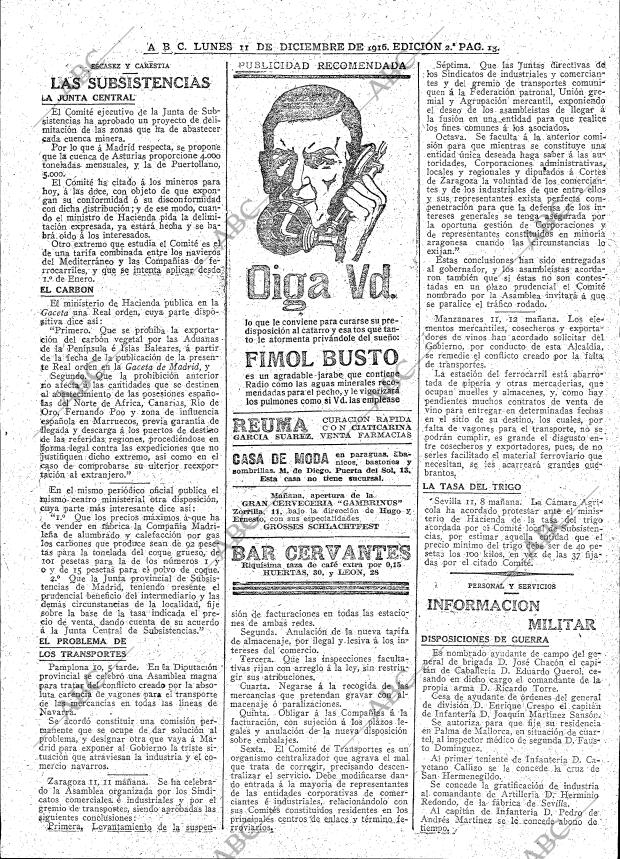 ABC MADRID 11-12-1916 página 13