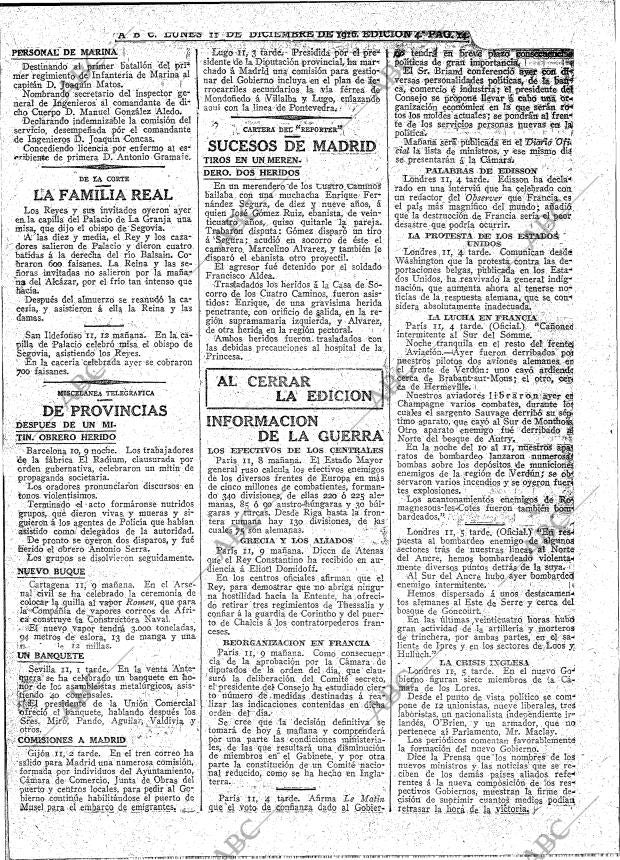 ABC MADRID 11-12-1916 página 14