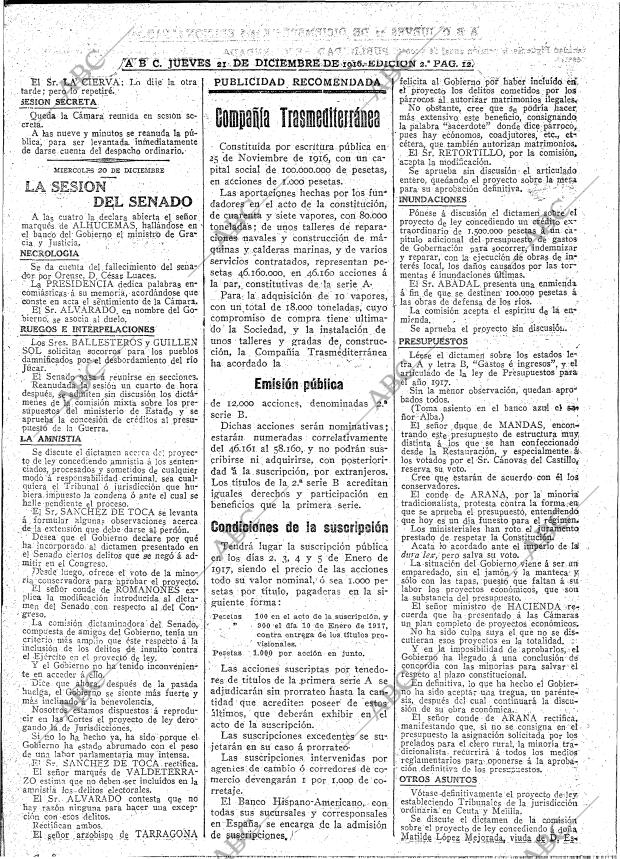 ABC MADRID 21-12-1916 página 12