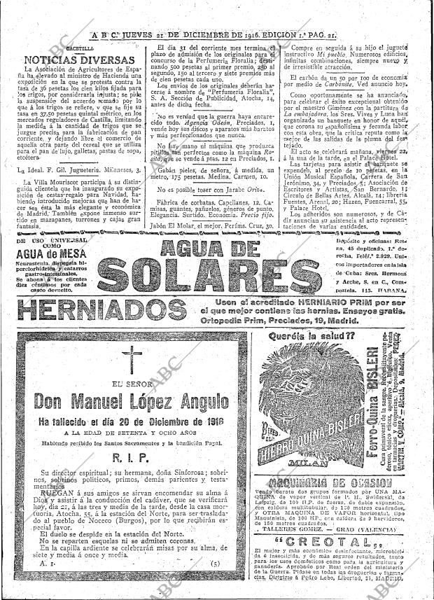 ABC MADRID 21-12-1916 página 21