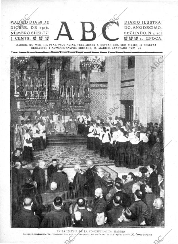 ABC MADRID 28-12-1916 página 1