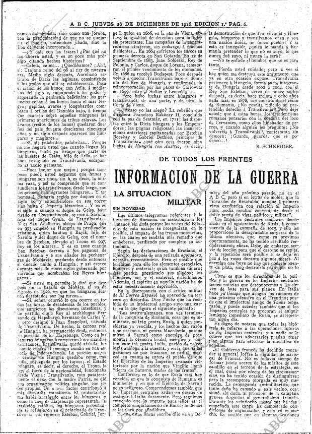 ABC MADRID 28-12-1916 página 6