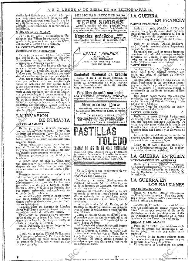 ABC MADRID 01-01-1917 página 10