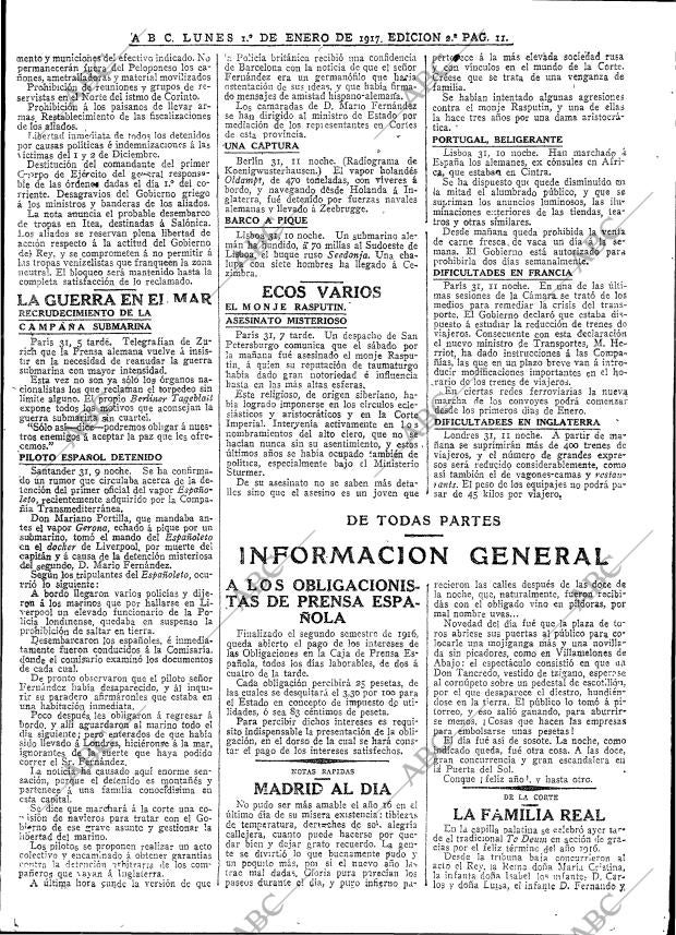 ABC MADRID 01-01-1917 página 11