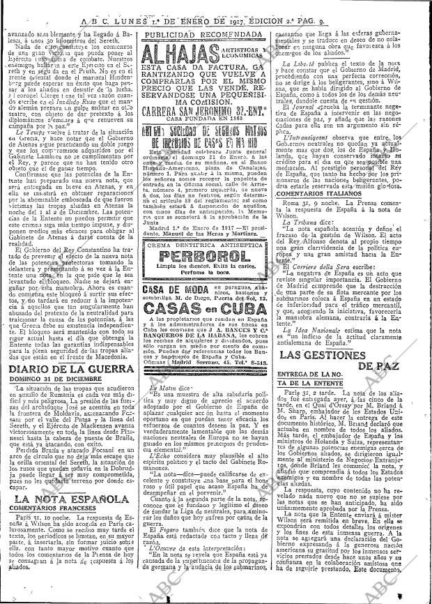 ABC MADRID 01-01-1917 página 9