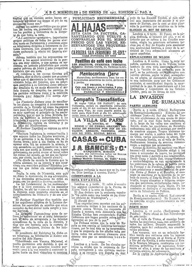 ABC MADRID 03-01-1917 página 8
