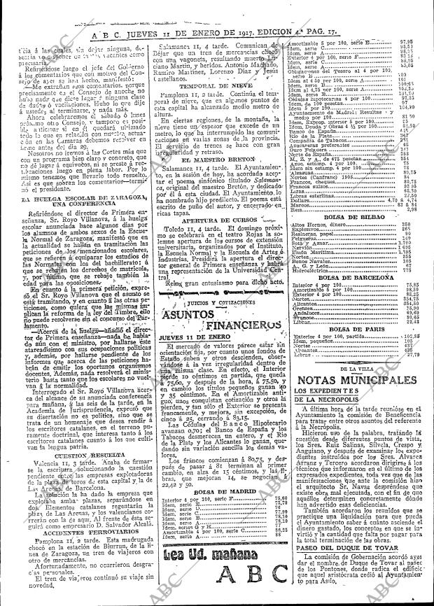 ABC MADRID 11-01-1917 página 17