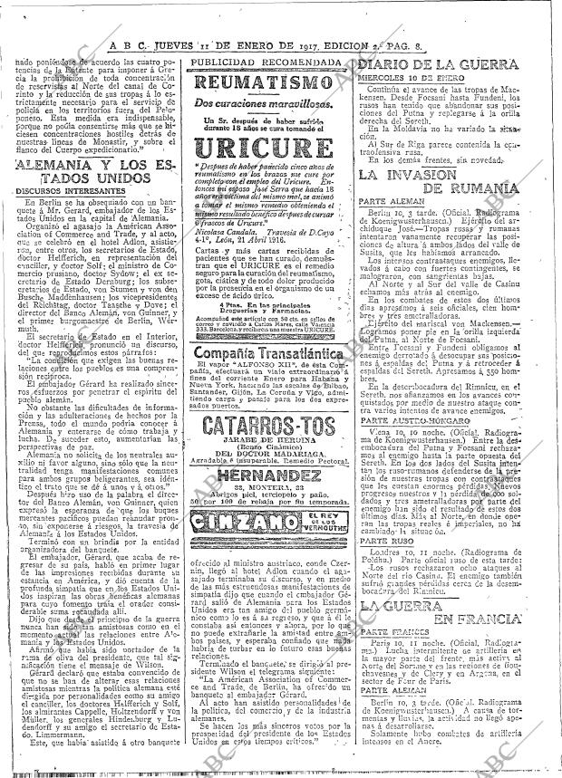 ABC MADRID 11-01-1917 página 8