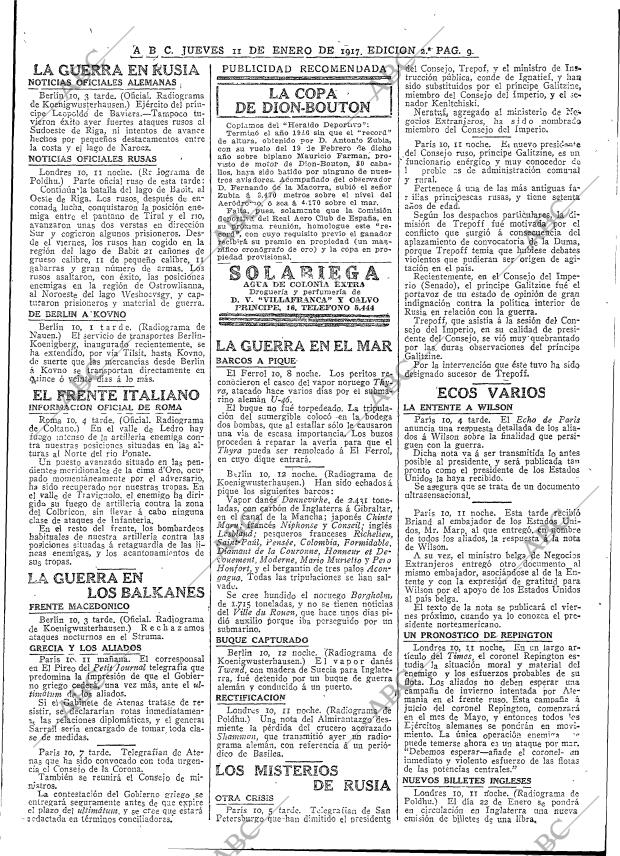 ABC MADRID 11-01-1917 página 9