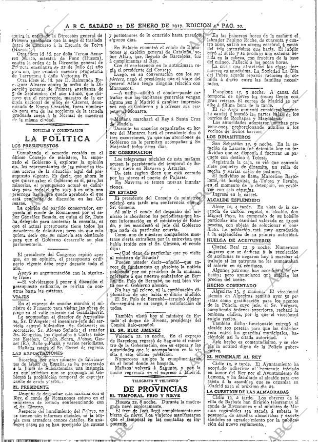 ABC MADRID 13-01-1917 página 10