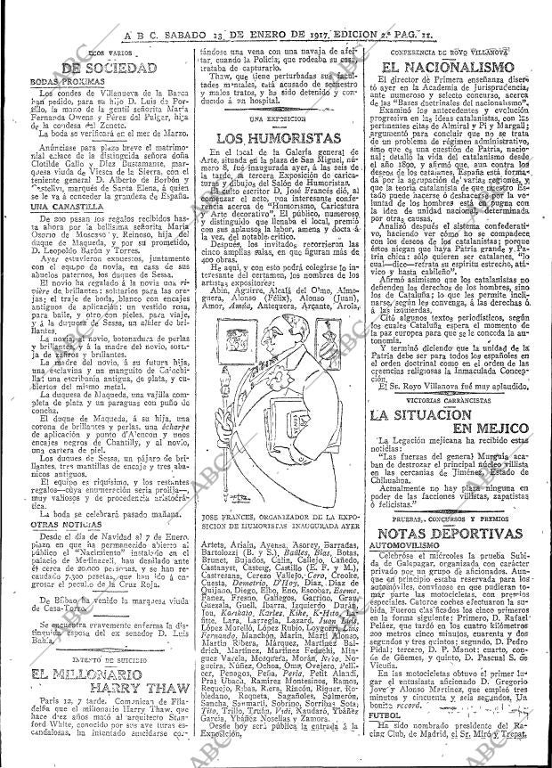 ABC MADRID 13-01-1917 página 11