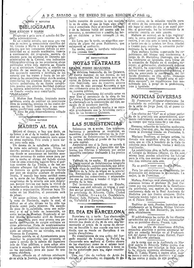 ABC MADRID 13-01-1917 página 13