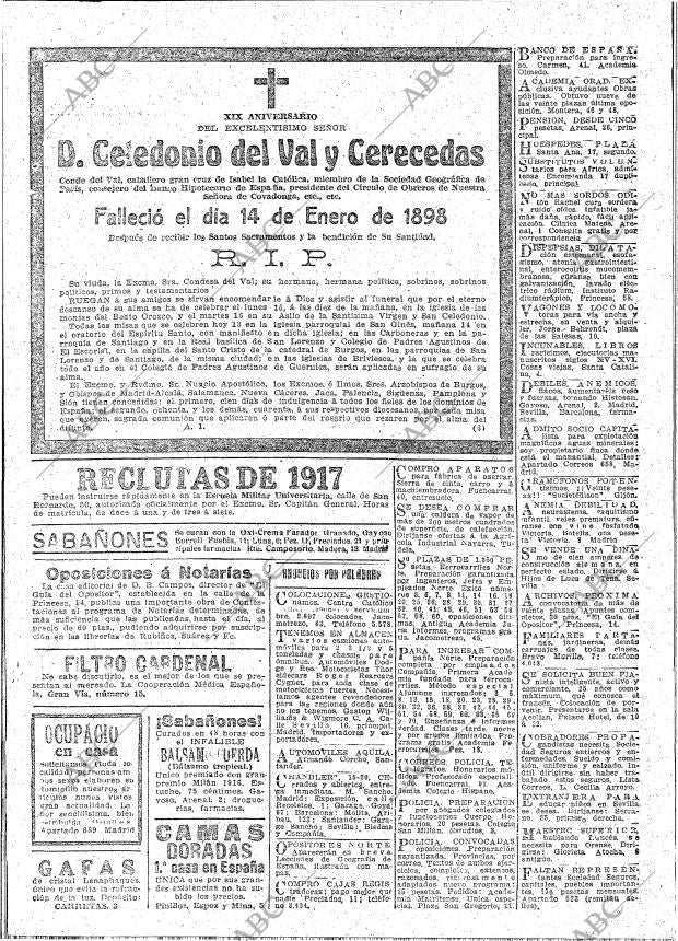 ABC MADRID 13-01-1917 página 18