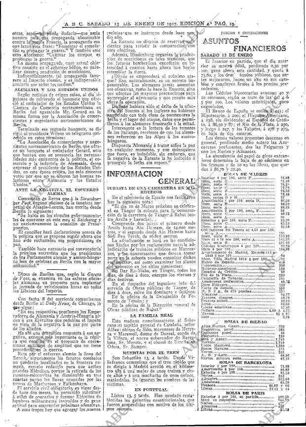 ABC MADRID 13-01-1917 página 19