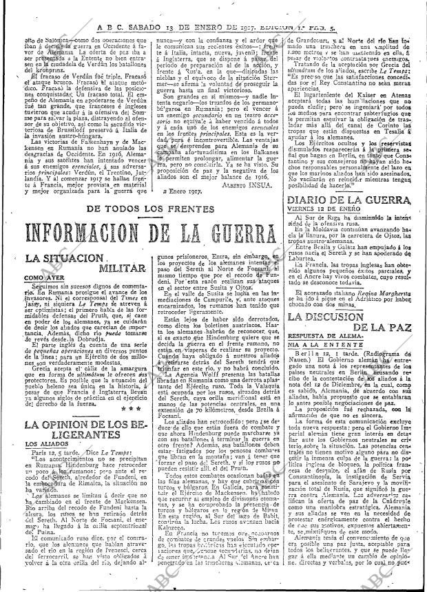 ABC MADRID 13-01-1917 página 5