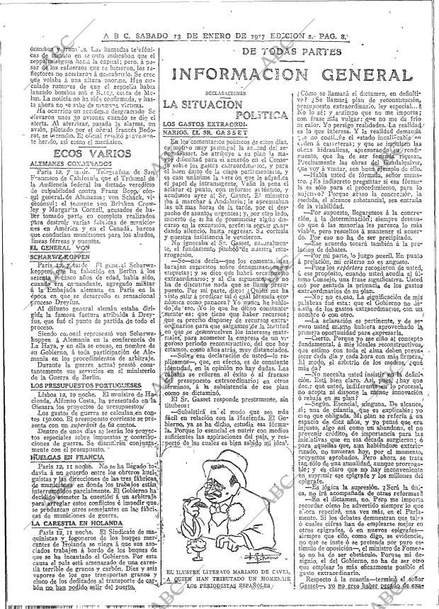 ABC MADRID 13-01-1917 página 8