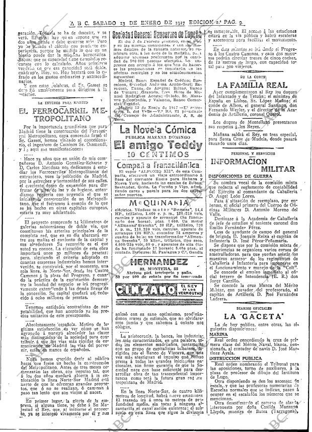 ABC MADRID 13-01-1917 página 9