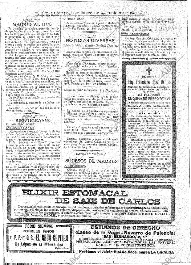 ABC MADRID 15-01-1917 página 20