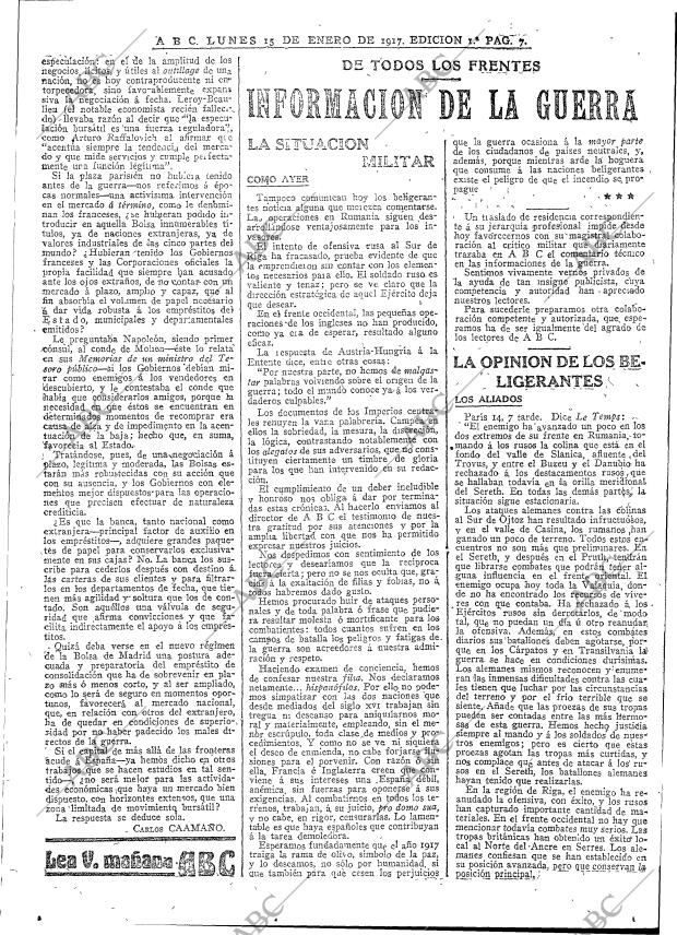 ABC MADRID 15-01-1917 página 7