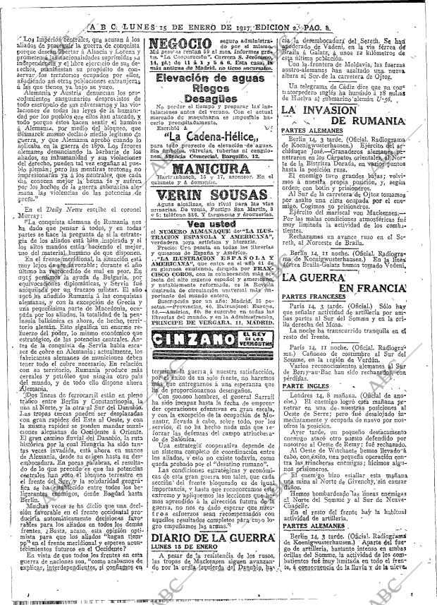 ABC MADRID 15-01-1917 página 8