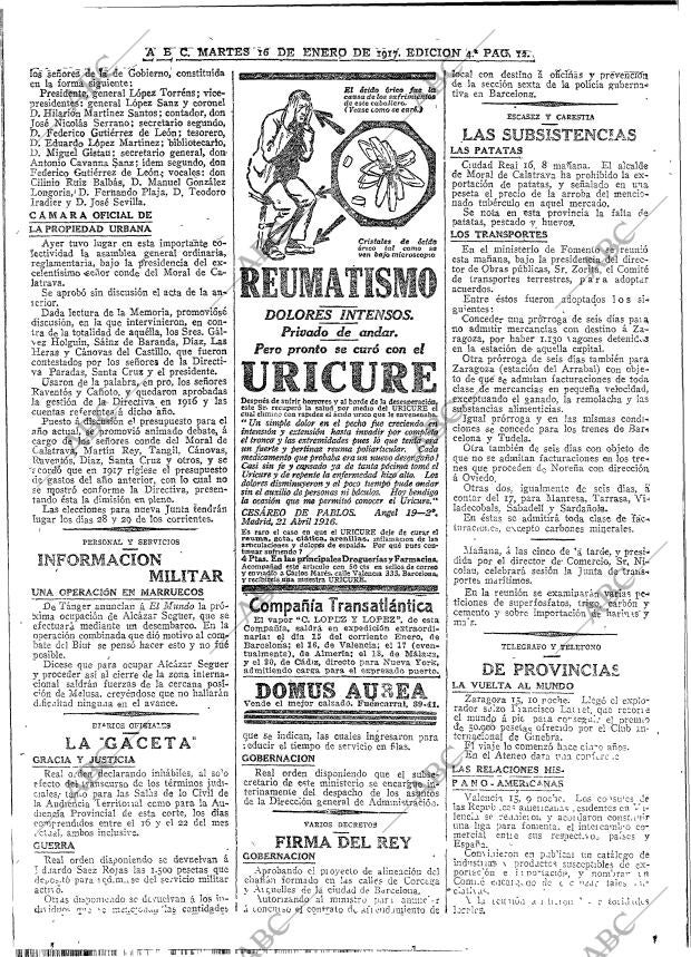 ABC MADRID 16-01-1917 página 12