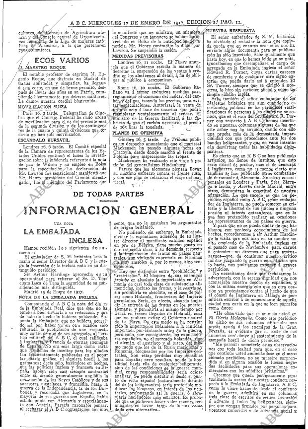 ABC MADRID 17-01-1917 página 11