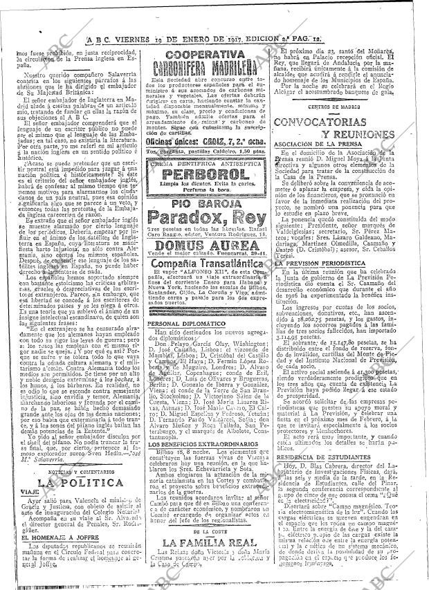 ABC MADRID 19-01-1917 página 12